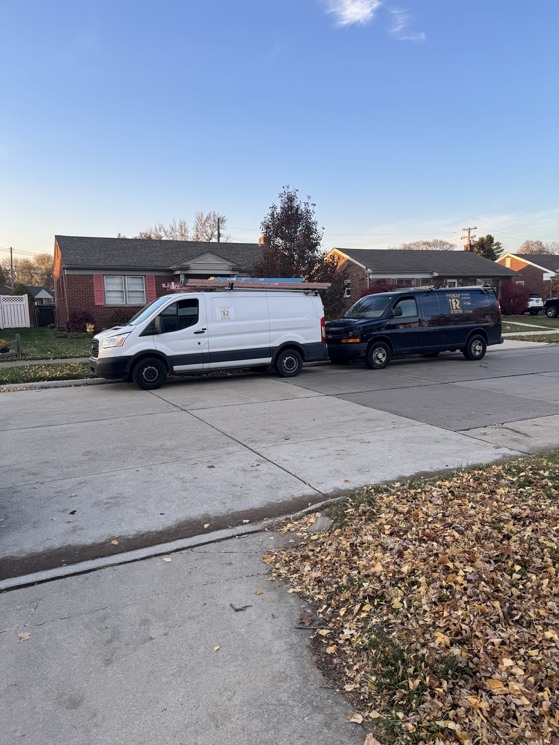 Electric R Us work vans